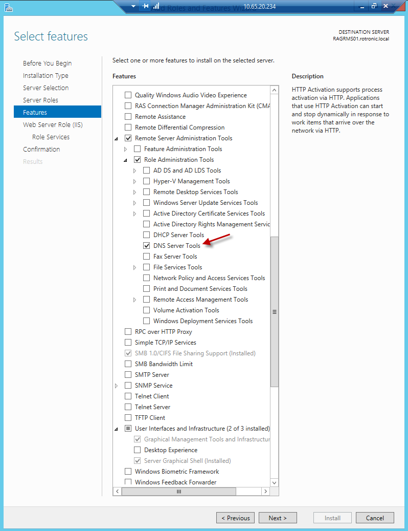 Enable IIS Web Server 7