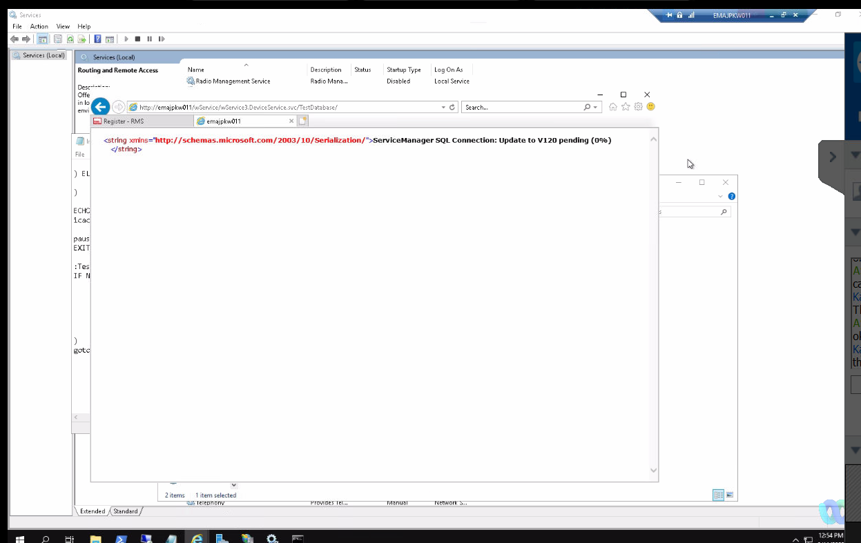 update to V120 pending