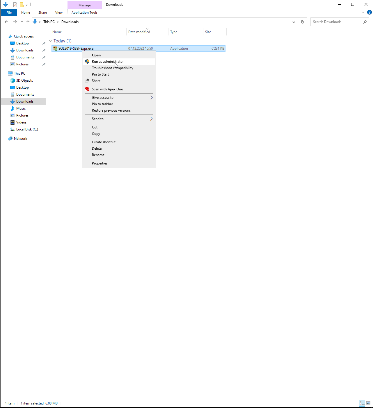 SQL Installation 1a