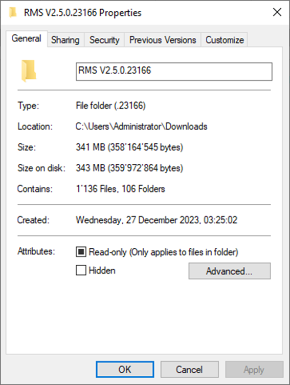 install v250 17
