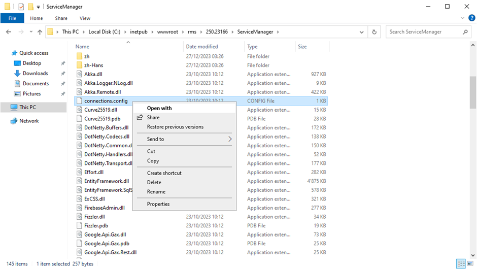 install v250 15