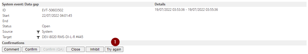 working on an event within the audit trail 5