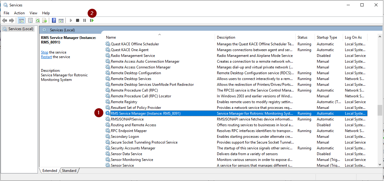 restore db 3