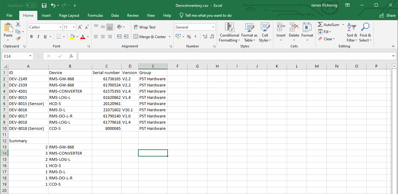 device inventory 3