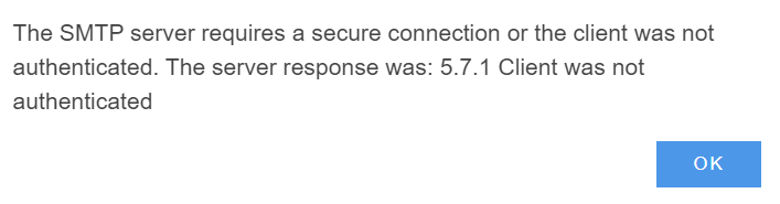 smtp error