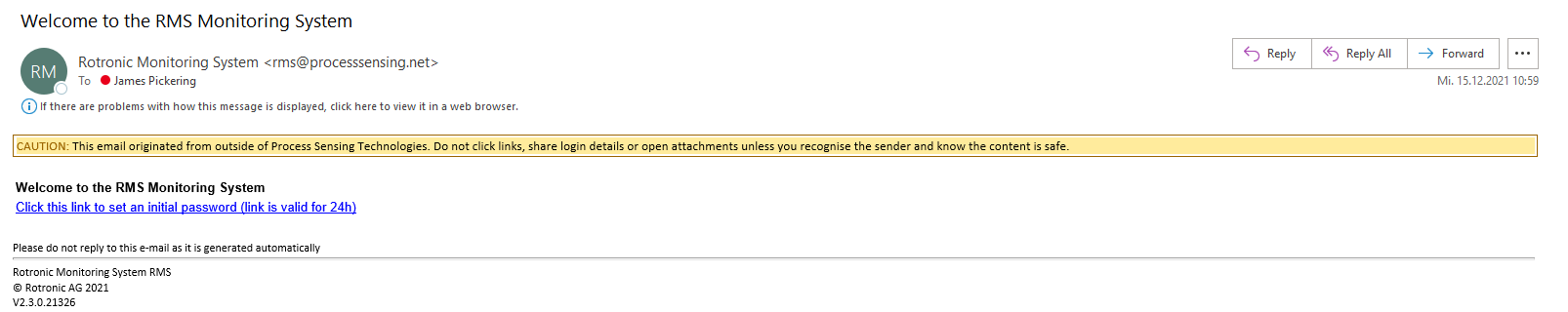 invitation E-Mail