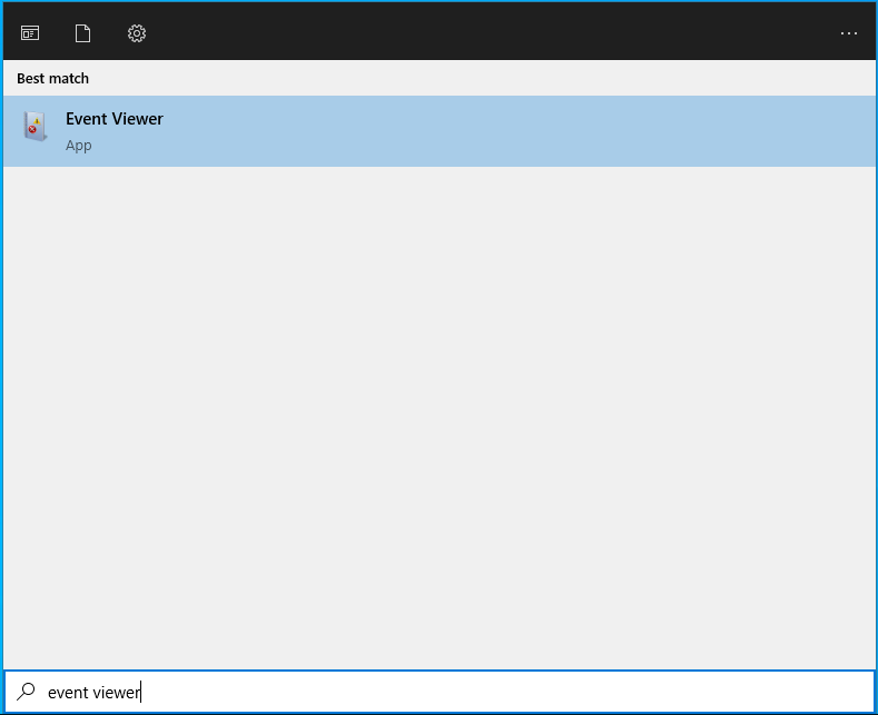 event viewer