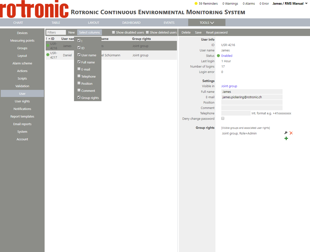 configure your user settings 1