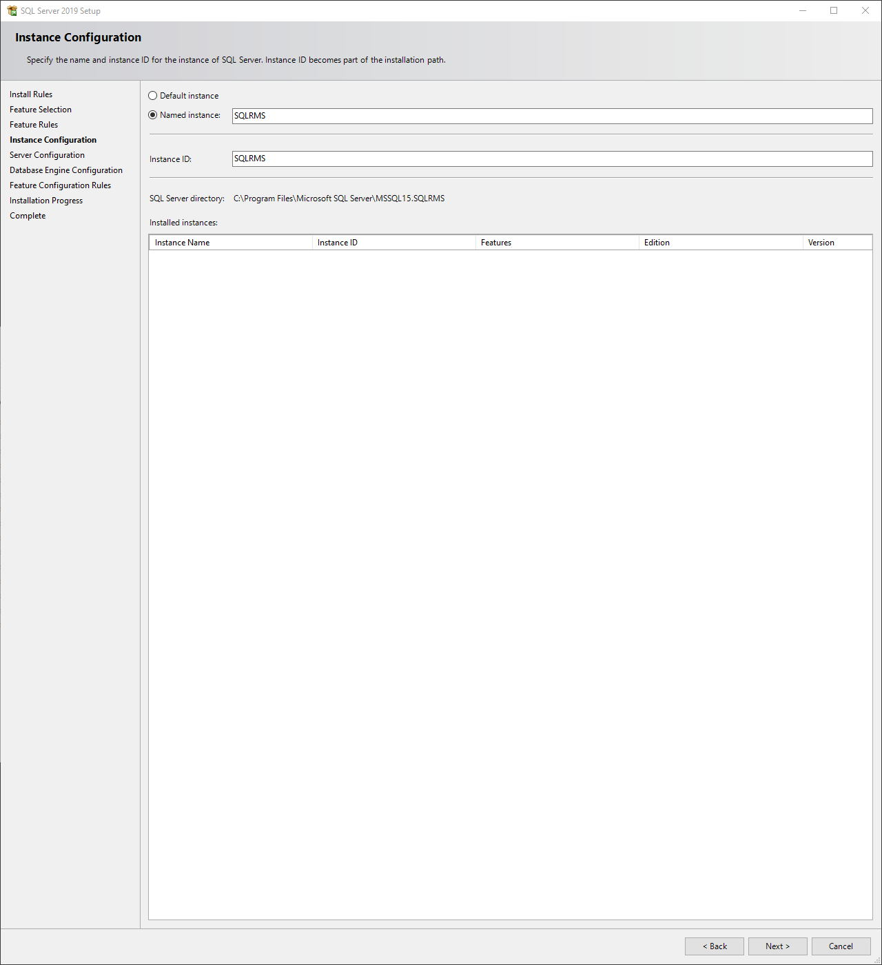 SQL Installation 16