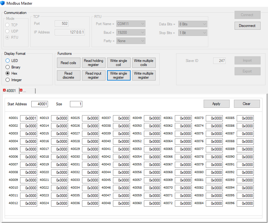 Guidance for MODBUS 12