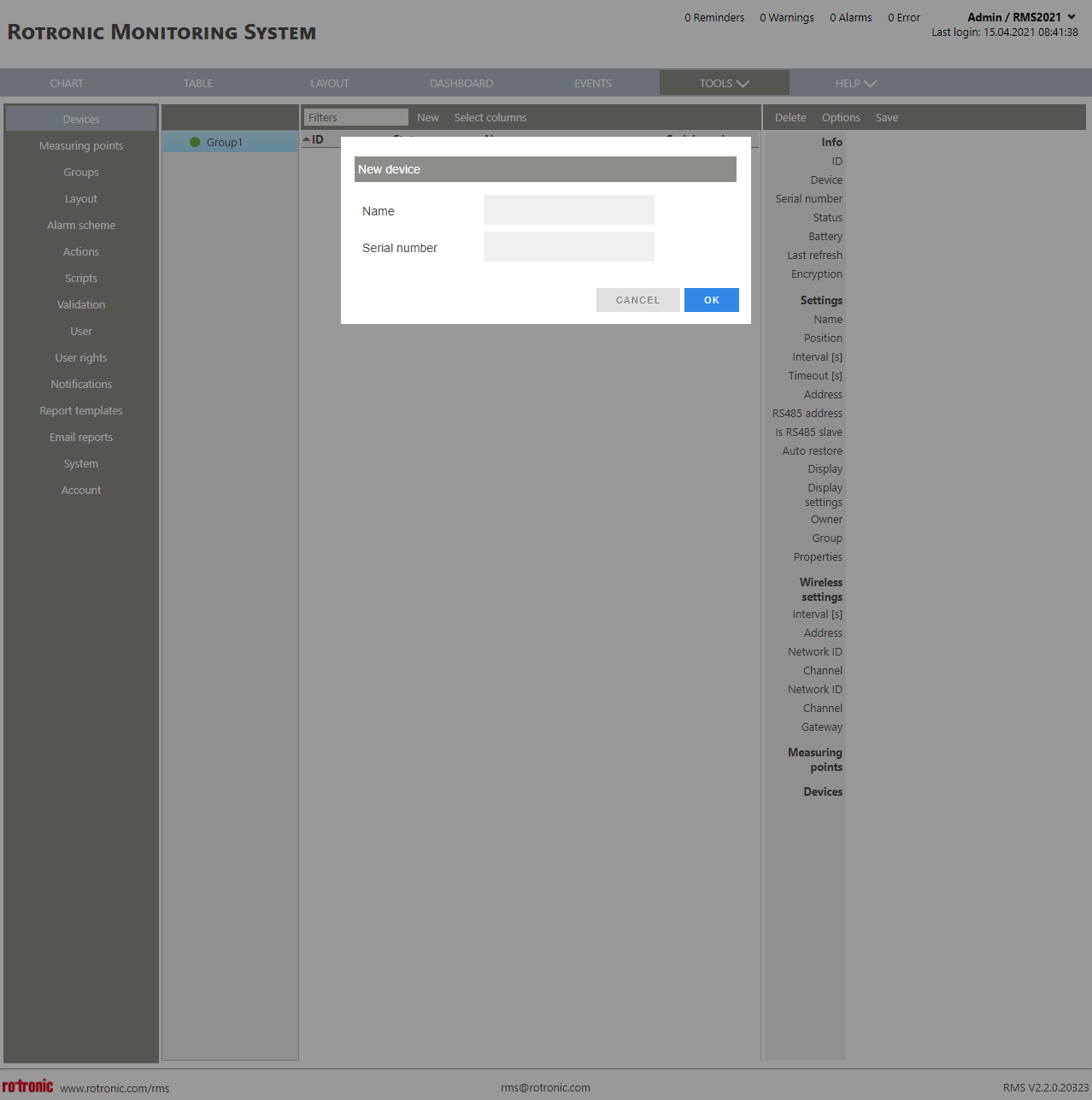 Device New+New+JSON Device