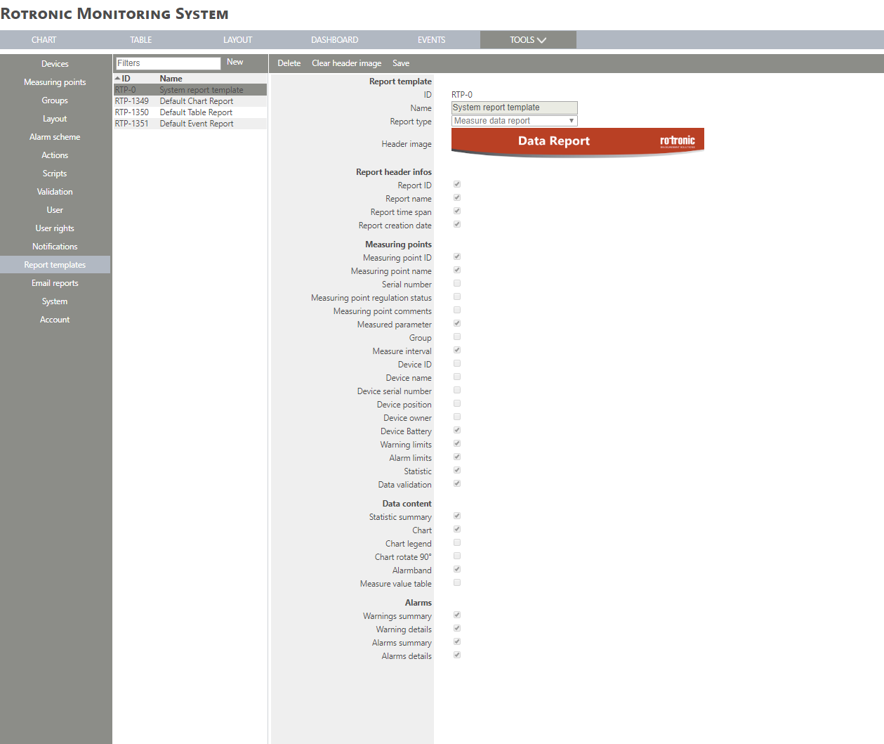 add a report template step 2