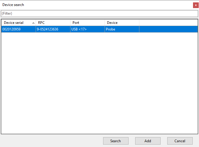 calibrate digital probe with RMS-CONFIG2