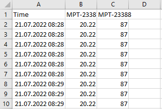 export data via the data analysis function 6