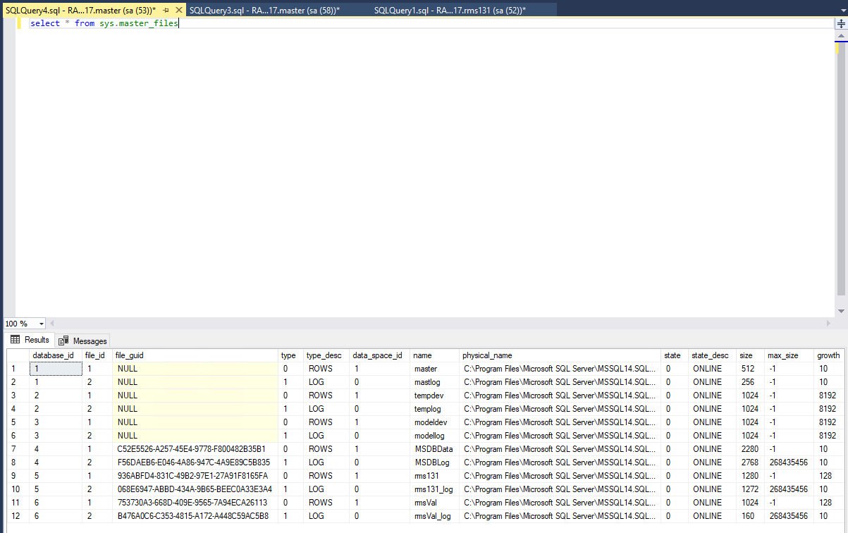 FAQ- SQL Server Management- New Query- execute