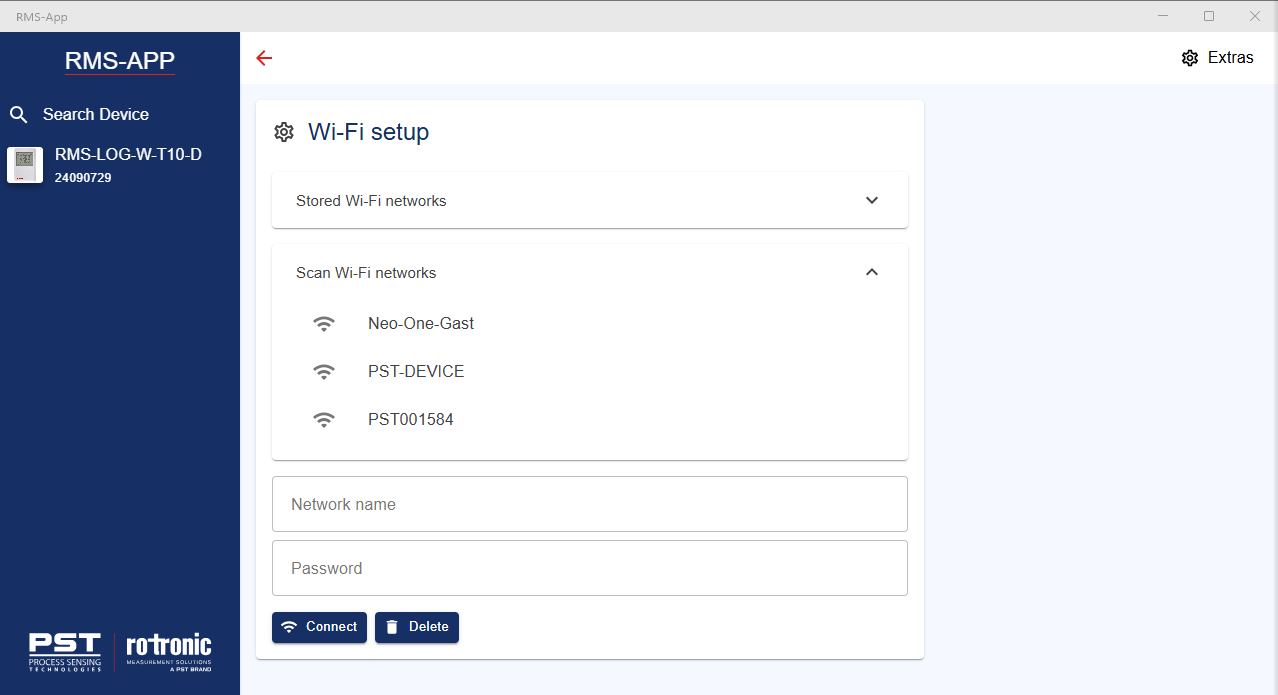 rms-app wifi setup