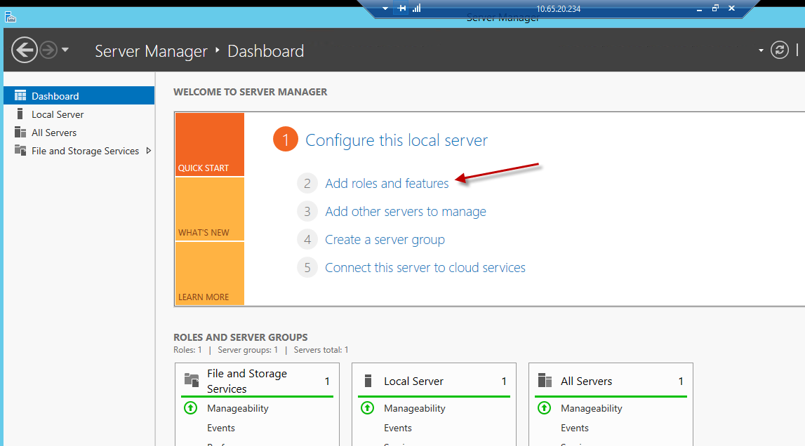 Enable IIS Web Server 1