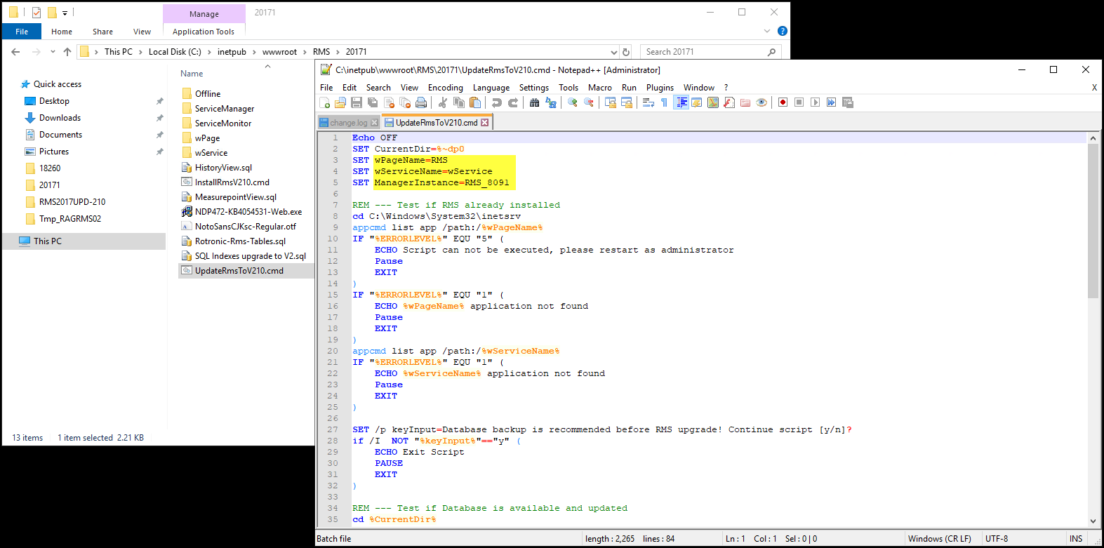 UpdateRmsFrom131To210_11